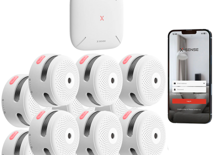 X-Sense X-Sense FS121 Branddetectieset - 12 rookmelders + SBS50 hub