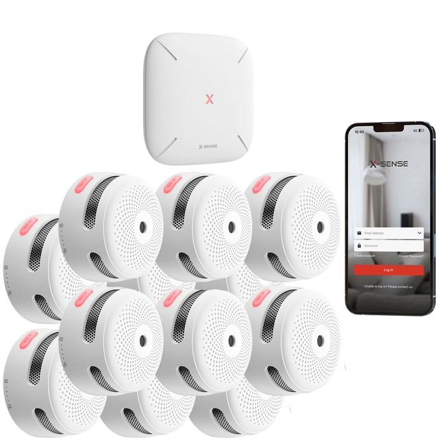 X-Sense X-Sense FS121 Branddetectieset - 12 rookmelders + SBS50 hub