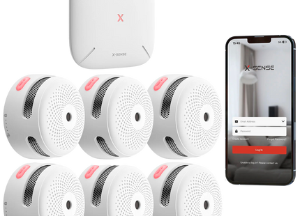 X-Sense X-Sense FS61 Branddetectieset - 6 rookmelders + SBS50 hub